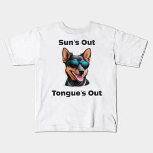 Sun's Out Tongue's Out - Lancashire Heeler Kids T-Shirt